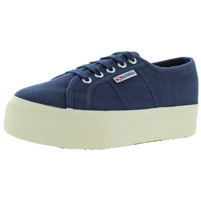 Женские парусиновые кроссовки Superga 2790 с низким берцем на платформе BHFO 9109