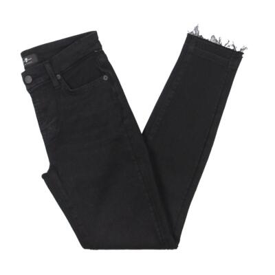 

7 For All Mankind Женские черные джинсы скинни до щиколотки  BHFO 6181, Nice ash, 7U037216