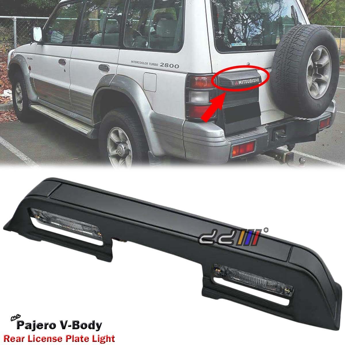 Rear License Plate Light Lamp Assy For Mitsubishi Pajero NH NJ NK NL 1991-1999