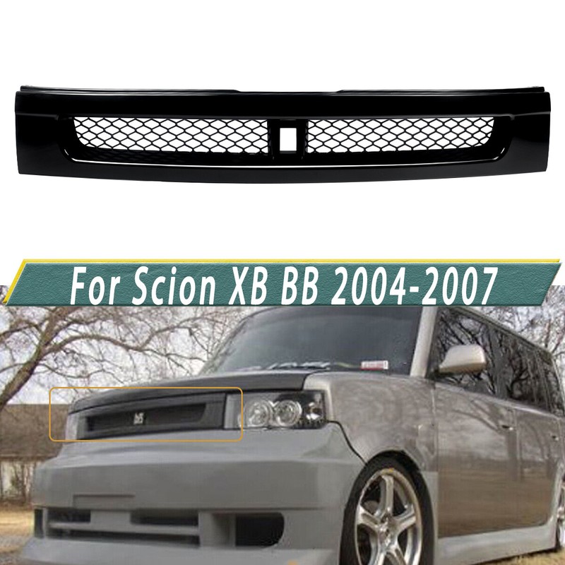 For 2004-07 Scion XB BB Gloss Black JDM Front Bumper Hood ABS