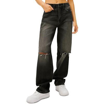 Женские джинсовые джинсы Good American со средней посадкой и очень широкими штанинами BHFO 1111