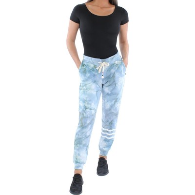 Женские синие спортивные штаны Sol Angeles Comfy m Joggers Loungewear L BHFO 3014