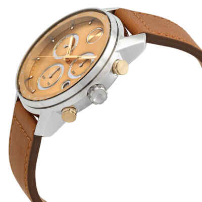 Pre-owned Movado Bold Verso Chronograph Quartz Gold Dial Men's Watch 3600908