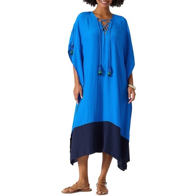 Женская длинная пляжная одежда Tommy Bahama с голубой кисточкой S BHFO 0628