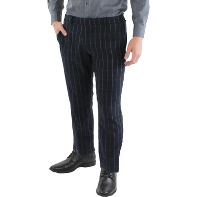 

Мужские темно-синие зауженные классические брюки в клетку Tommy Hilfiger  BHFO 7482, Navy