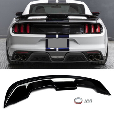 For Ford Mustang GT500 S550 Coupe 2015-2023 Rear Spoiler Highkick Trunk Wing Lip