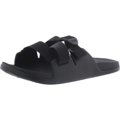 Chaco Womens Chillos Black Footbed Sandals Shoes 7 Medium (B,M) BHFO 3591