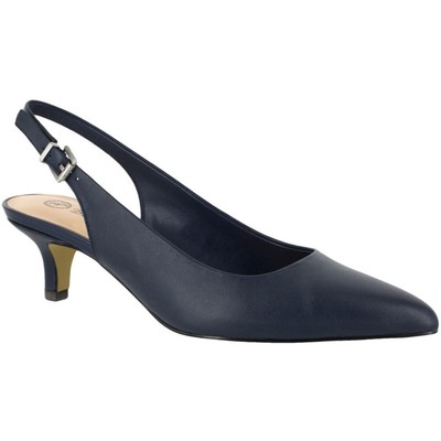

Женские кожаные модельные туфли Bella Vita Scarlett на каблуке с открытой пяткой BHFO 1242, Navy, Scarlett