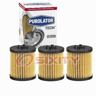 3 pc Purolator TECH TL15309 Engine Oil Filters for X5309 WP2224 WEC-8806 ye