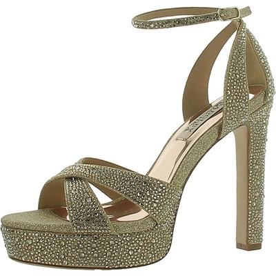 Женские туфли-лодочки из золотистой кожи Badgley Mischka 6.5 Medium (B,M) BHFO 2496