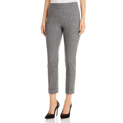 Брюки с высокой посадкой Nic + Zoe Womens Forever Black Marled 10 BHFO 6799