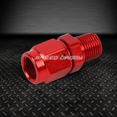 3-НАРУЖНЫЙ РАСТРУБ НА 1/8 NPT НАРУЖНЫЙ КРАСНЫЙ АЛЮМИНИЕВЫЙ РЕДУКТОР С B-ОБРАЗНОЙ ГАЙКОЙ, ПОВОРОТНЫЙ ФИТИНГ