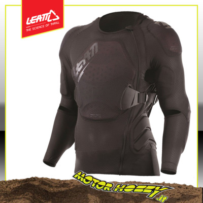 PETTORINA CROSS ENDURO MTB LEATT BODY PROTECTOR 3DF AIRFIT LITE NERO TAGLIA XXL