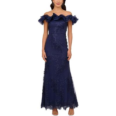 Adrianna Papell Женское кружевное вечернее платье в полный рост BHFO 5472