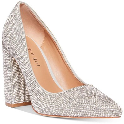 

Женские туфли-лодочки Madden Girl Symbol Silver Rhinestone 8 Medium (B, M) BHFO 3277, Silver multi