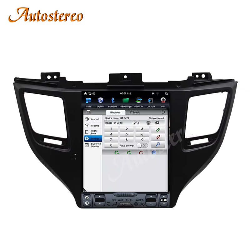 Carplay Android 13 Car Multimedia Player GPS Navigation For Hyundai Tuscon 2015-