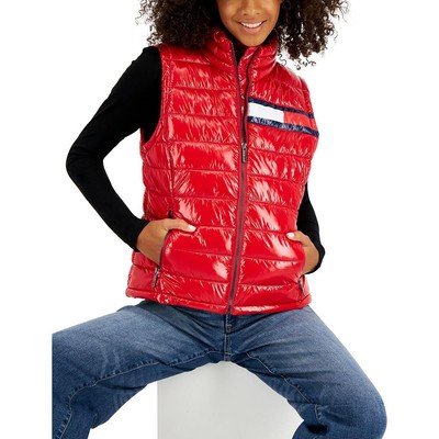 Tommy Jeans Женский красный пуховик для холодной погоды, теплая верхняя одежда, жилет M BHFO 4044