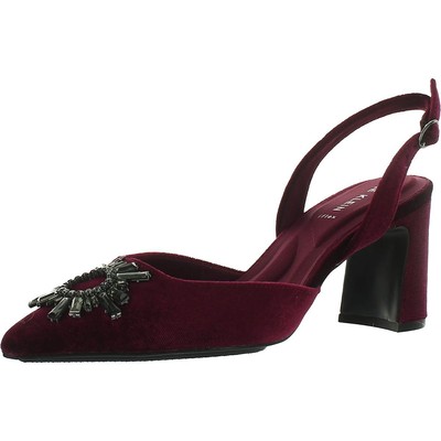 Женские туфли-лодочки Anne Klein Billie Red Velvet 8.5 Medium (B,M) BHFO 8877