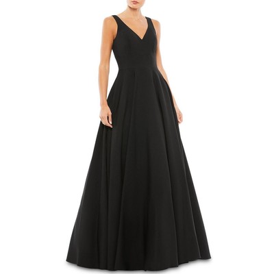 Женское черное вечернее платье в стиле ампир с завышенной талией Ieena for Mac Duggal 8 BHFO 0690