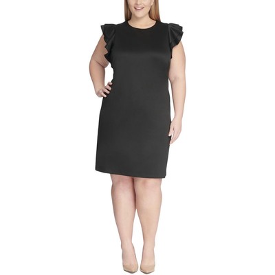 Женское черное платье-футляр с развевающимися рукавами Tommy Hilfiger Plus 22W BHFO 5508