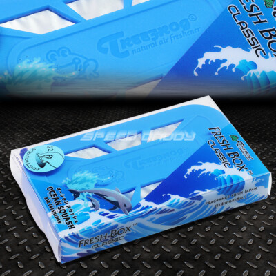 TREEFROG JAPAN AIR FRESHENER BOX ОСВЕЖИТЕЛЬ ВОЗДУХА OCEAN SQUASH SCENT АРОМАТИЧЕСКИЙ ГЕЛЬ 18 Г ДЛЯ АВТОМОБИЛЯ/ ДОМА