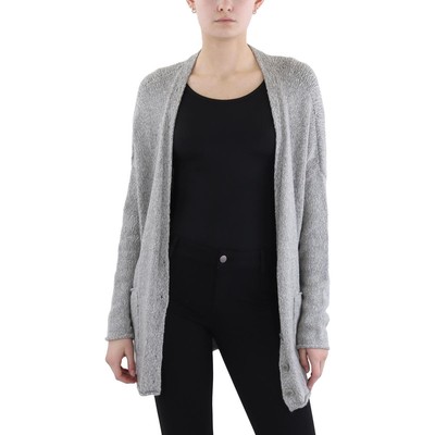 Eileen Fisher Womens Gray Alpaca Button V Neck Cardigan Sweater M BHFO 4799