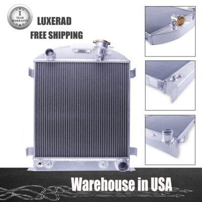 3 Row for 1939 1940 1941 Ford Deluxe Car Sedan Chevy V8 Engine Aluminum Radiator