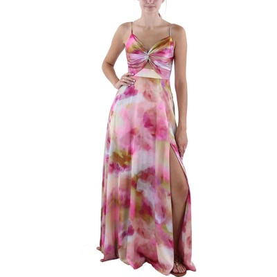 Женское розовое вечернее платье макси А-силуэта Aidan by Aidan Mattox 0 BHFO 1040