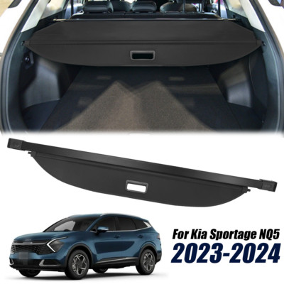 Black Trunk Retractable Cargo Cover For Kia Sportage NQ5 2023 2024