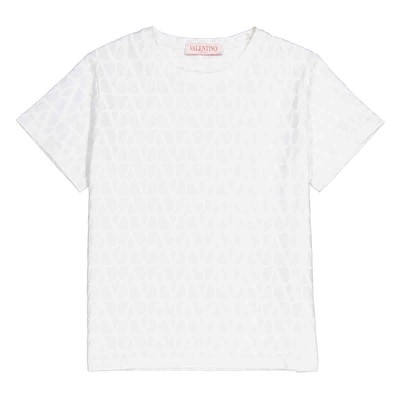 Pre-owned Valentino Toile Iconograph Vlogo T-shirt, Size X-small In White