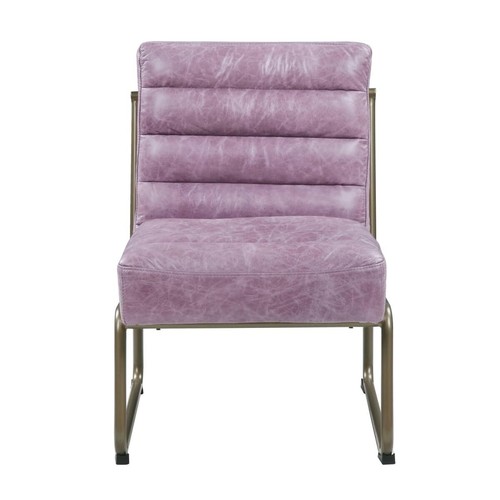 Боковое кресло Ikat из 22-дюймовой зернистой Кожи и Стали