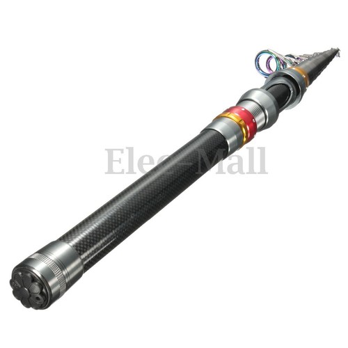 Portable Carbon Fiber Ultralight Travel Telescopic Fishing Rod Sea Spinning Pole
