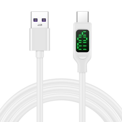 40W LCD Display Type-C Fast Charger Cable For Samsung S24 S23 S22 S21 S20 Ultra 