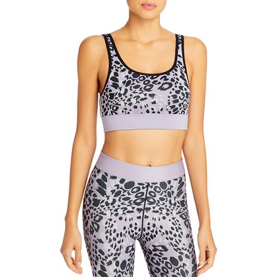 Cor Womens Leopard Print Scoop Neck Fitness Sports Bra Athletic BHFO 5820