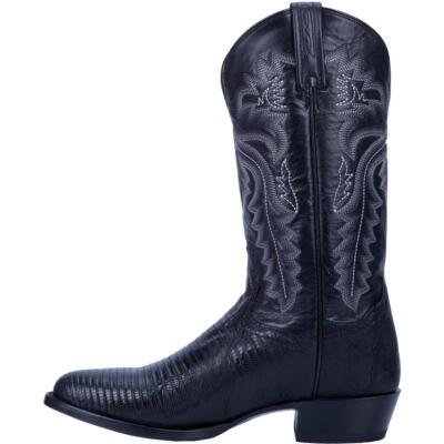 Pre-owned Dan Post Mens Winston Lizard Boot Dp3050r In Black