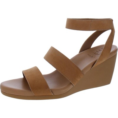 Naturalizer Womens Genn-Ignite Tan Wedge Sandals Shoes 8 Wide (C,D,W) BHFO 7391