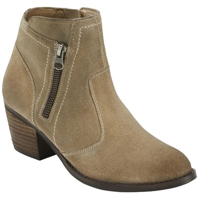 

Ботильоны Earth Womens West Ralston с мягкой стелькой на блочном каблуке BHFO 3059, Dark taupe suede, West Ralston