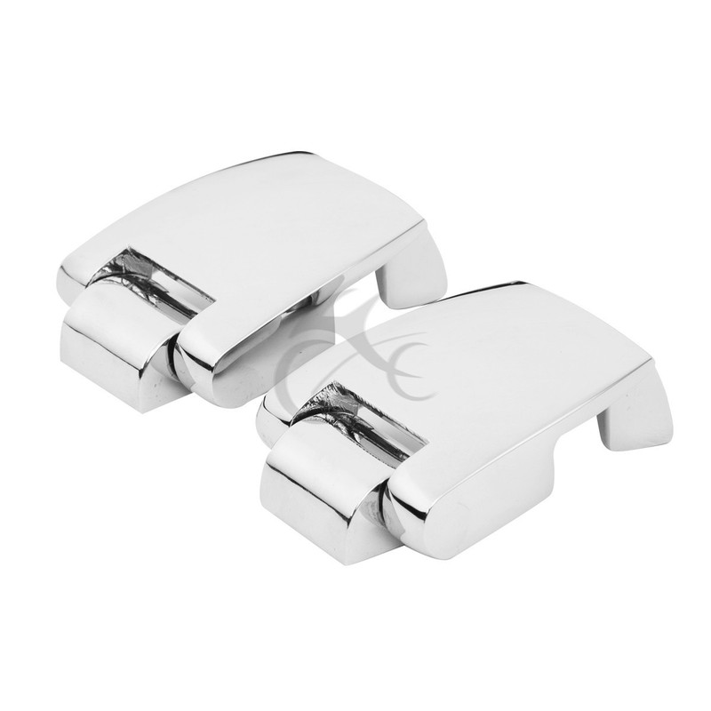 Chrome Pack Trunk Luggage Hinges For Harley Tour Pak Touring CVO Road King 88-13