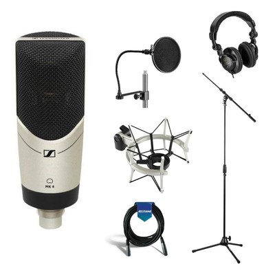 Sennheiser MK 4 Studio Condenser Microphone with Recording Setup Kit #MK 4 K3