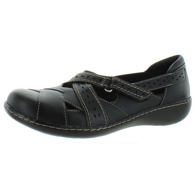 Женские туфли Clarks Ashland Spin Q на плоской подошве, черные, 11 Extra Wide (E+, WW) BHFO 5112