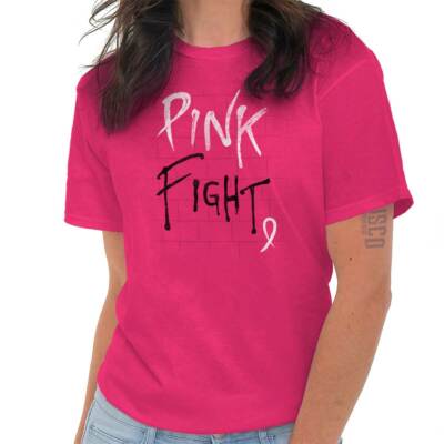 Ribbon Cure Breast Cancer Awareness BCA Gift Womens Short Sleeve Crewneck Tee