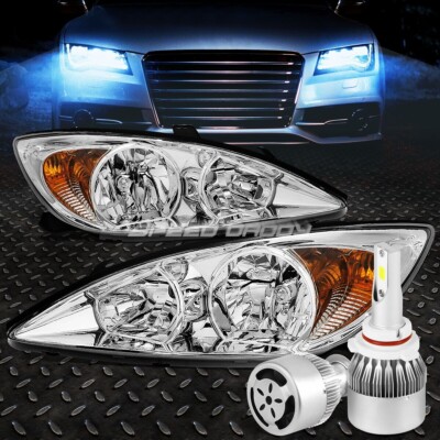 ФАРА С ПРОЗРАЧНЫМИ ЛИНЗАМИ + ПРОЗРАЧНЫЙ УГОЛ + БЕЛЫЙ СВЕТОДИОД 9006 HID с ВЕНТИЛЯТОРОМ ДЛЯ 02-04 CAMRY XV30