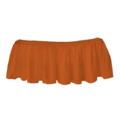 Solid Ruffled Mini Crib Skirt, Orange