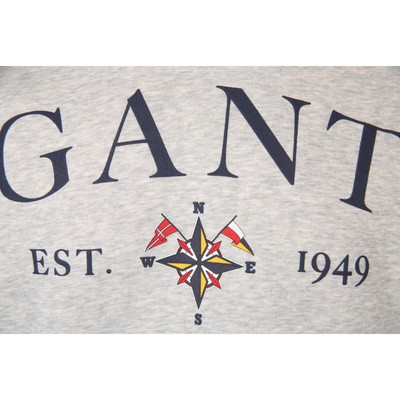GANT GANT HOODIES HERREN GRAU NEU & OVP 802779