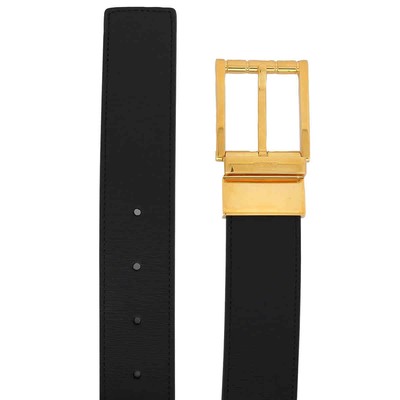 Pre-owned Bally Astory 35 Reversible And Adjustable Leather Belt, Size 110 Cm In Check Description
