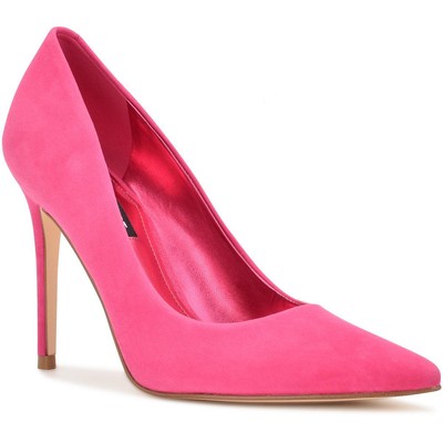 

Женские замшевые туфли без шнуровки Nine West Fresh 8 с острым носком BHFO 6922, Medium pink, Fresh 8