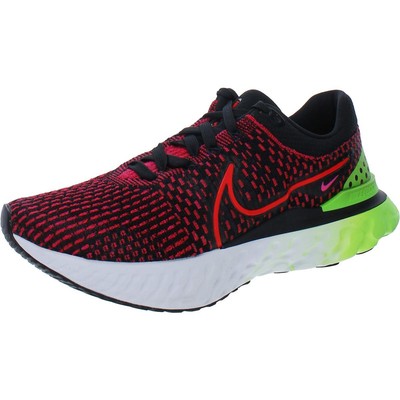 

Мужские кроссовки Nike React Infinity Run FK 3 черные 10 Medium (D) BHFO 6160, Black/siren red/green strike, React Infinity Run FK 3