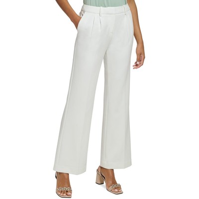 Calvin Klein Женские белые брюки-плиссированные платья-брючки 10Р BHFO 7172