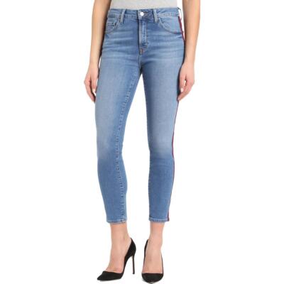 Mavi Jeans Женские джинсы скинни Tess из потертого денима с высокой посадкой BHFO 2096