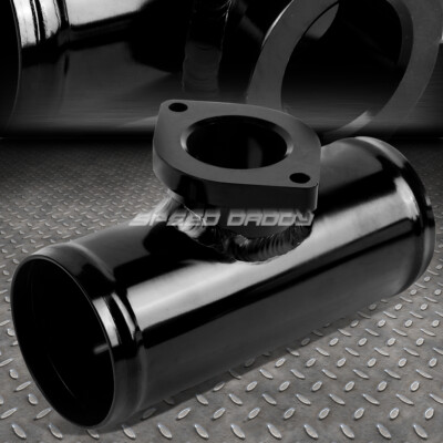 АЛЮМИНИЕВЫЙ ТУРБО-ПРОДУВОЧНЫЙ КЛАПАН TYPE-S /RS 2.5 С ФЛАНЦЕВЫМ ПАТРУБКОМ / ПЕРЕХОДНИКОМ ДЛЯ ПРОДУВКИ ЧЕРНЫЙ